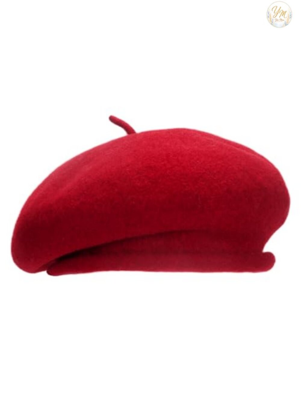 100% Wool Beret Adjustable Handmade Rolled Brim Unisex Warm Winter Hat